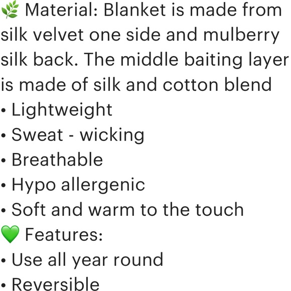 STUNNING SILK VELVET 1 side MULBERRY SILK KING BLANKET ALL SEASONS - Picture 5 of 8